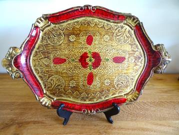 Prachtig vintage Florentijns dienblad, 45 x 29 cm beschikbaar voor biedingen