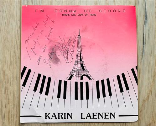 Single Karin Laenen, gehandtekend, Cd's en Dvd's, Vinyl Singles, Zo goed als nieuw, Ophalen