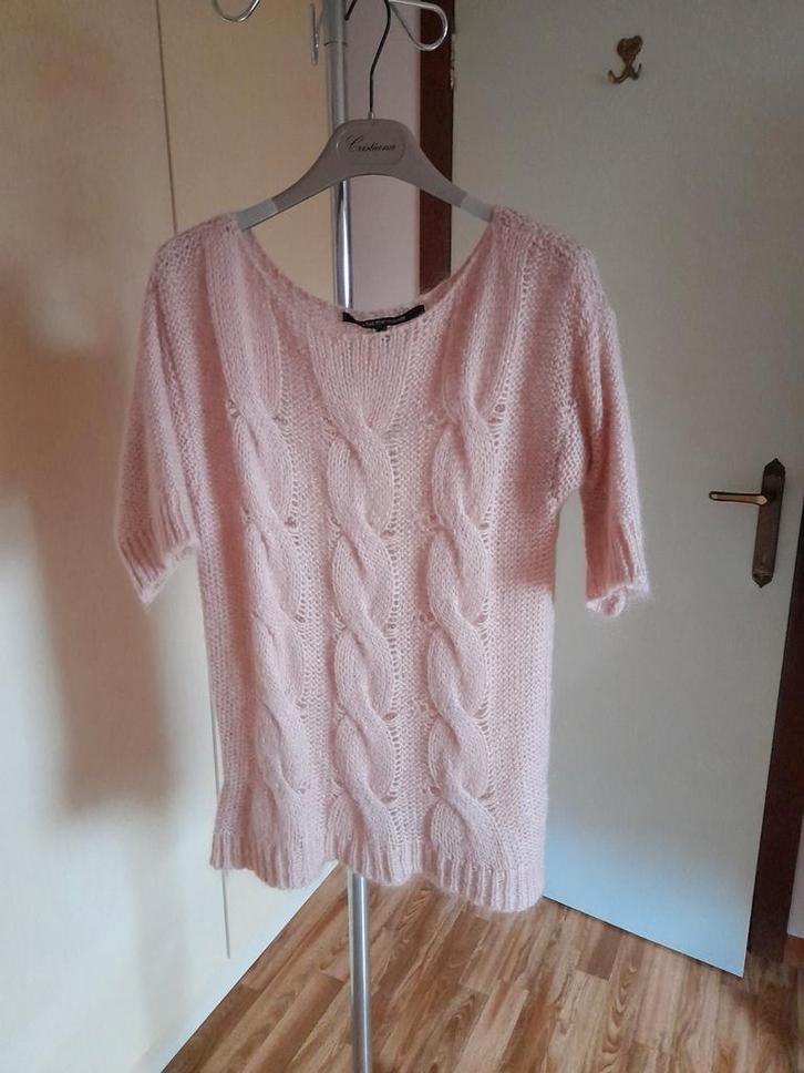 Truitje met korte mouwen en mohair., Kleding | Dames, Truien en Vesten, Gedragen, Maat 38/40 (M), Overige kleuren, Ophalen of Verzenden