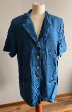 Lange blauwe blouse Mayerline Brussels maat 46, Comme neuf, Bleu, Mayerline, Taille 46/48 (XL) ou plus grande