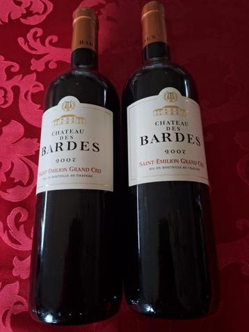 2 flessen Saint-Emillion Grand Cru 2007, beschikbaar voor biedingen