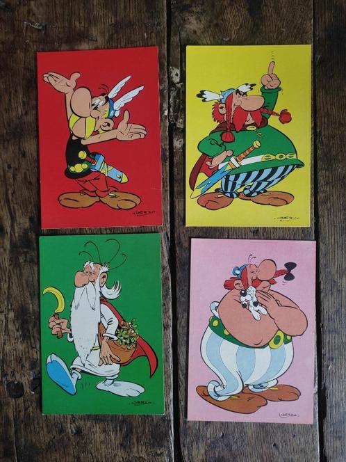4 cartes Astérix (Pub. Iglo - 1967)., Verzamelen, Stripfiguren, Nieuw, Plaatje, Poster of Sticker, Asterix en Obelix, Ophalen of Verzenden
