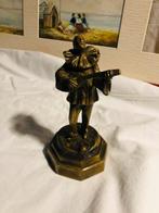 Arlequin en bronze avec mandoline, Enlèvement ou Envoi, Bronze