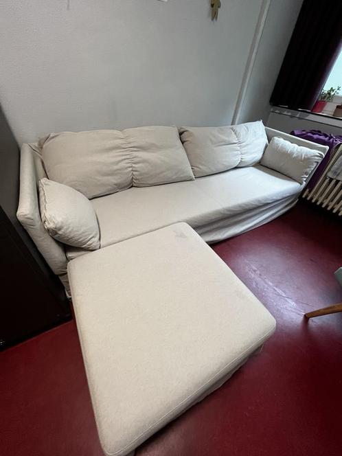 Ikea Sandbacken Zetel L-zit beige, Huis en Inrichting, Zetels | Zetels, Zo goed als nieuw, Hoekbank, Driepersoons, 200 tot 250 cm