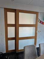 Perfecte staat binnendeuren hout met glas, Ophalen, 80 tot 100 cm, Binnendeur, Zo goed als nieuw