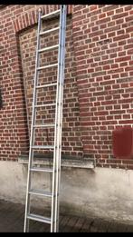 LADDER 2 x 12 TREDEN , UİTSCHUİFBAAR , PROFECİONEEL, Gebruikt, Ophalen of Verzenden, Ladder, Opvouwbaar of Inschuifbaar