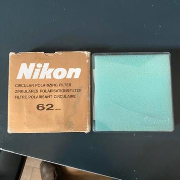 Nikon filtre polarisant circulaire 62mm *neuf, Enlèvement ou Envoi