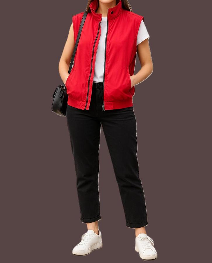 Bogner bodywarmer maat 38/40, Kleding | Dames, Bodywarmers, Zo goed als nieuw, Maat 38/40 (M), Rood, Ophalen of Verzenden