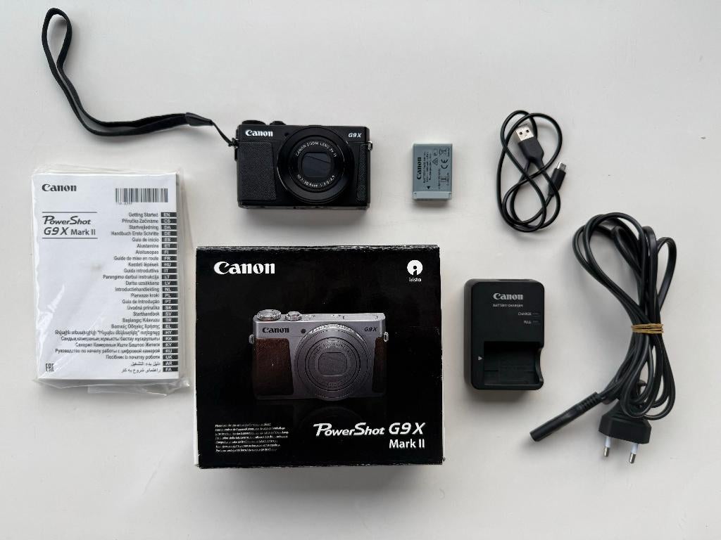 Canon PowerShot G9 X Mark II zwart, Audio, Tv en Foto, Fotocamera's Digitaal, Zo goed als nieuw, Compact, Canon, Ophalen