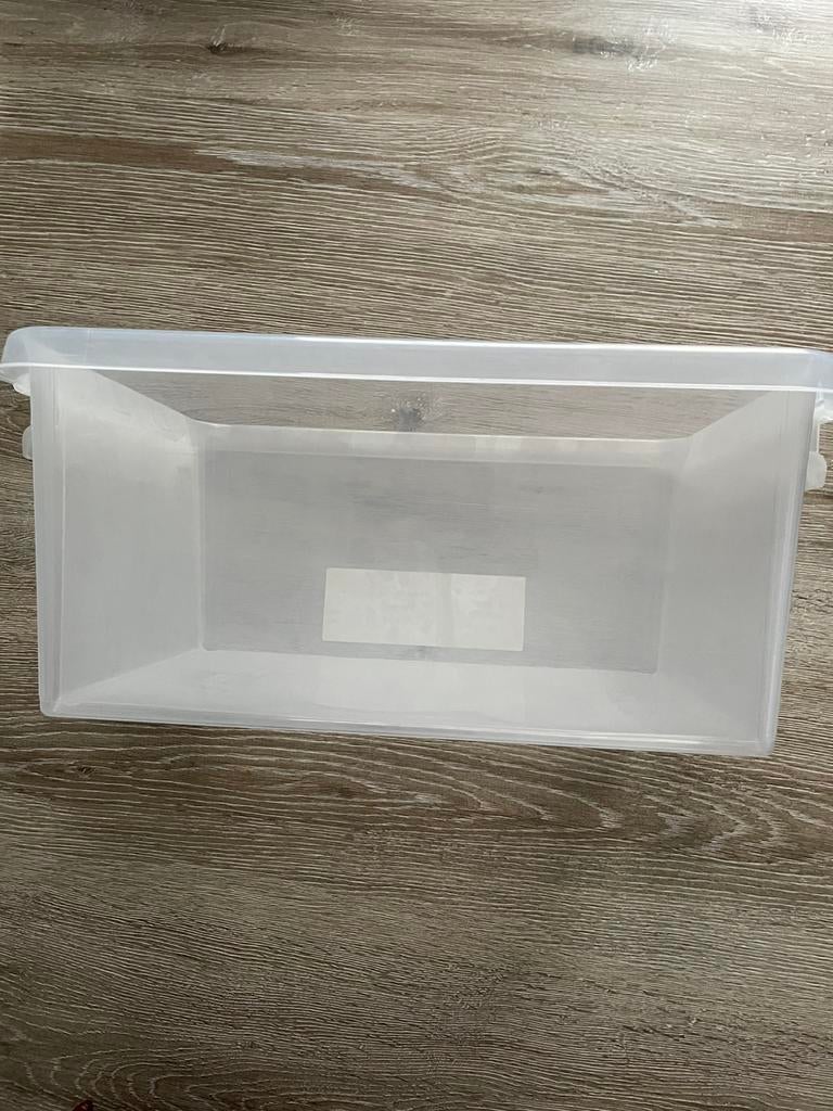 Groot lot doorzichtige opbergdozen te koop, Diversen, Ophalen, Gebruikt