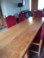 Table à manger en chêne massif, table d'apôtre, très robuste, Maison & Meubles, Enlèvement, Comme neuf