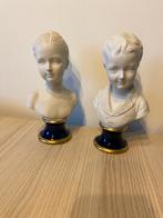 Paar bustes van porselein en biscuit naar Pucci, Antiek en Kunst, Ophalen