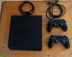 PlayStation 4 slim + 2 controllers, Games en Spelcomputers, Spelcomputers | Sony PlayStation 4, Ophalen, 500 GB, Met 2 controllers