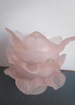 roze glazen lampenkap, Huis en Inrichting, Ophalen, Zo goed als nieuw, Overige kleuren, Antiek