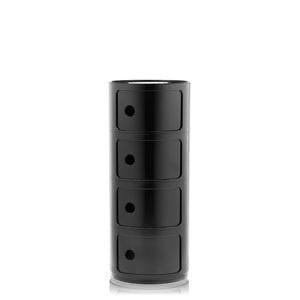 Kartell Componibili | 4 pièces | noir, 3 ou 4 tiroirs, Moins de 100 cm, Comme neuf, Synthétique