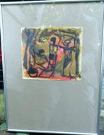 Jespers "" African scene "" olieverf op papier, Verzenden