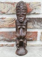 Belle figure en bos - femme agenouillée - Congo, Afrique, Antiquités & Art, Enlèvement ou Envoi