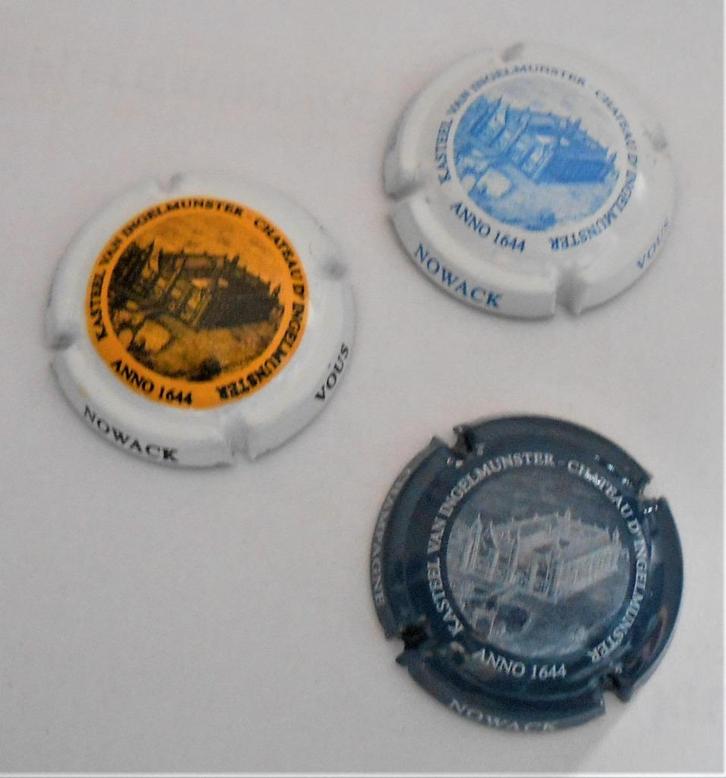 3 Nowack kasteel - kasteel van Ingelmunster - 7,50 euro stuk, Verzamelen, Overige Verzamelen, Zo goed als nieuw, Ophalen of Verzenden