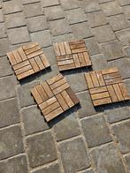 Houten terrastegels (acaciahout - geolied), Ophalen, Gebruikt, 10 m² of meer, Hout