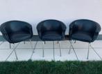 3 fauteuils vintage en skaï des années 1960, Enlèvement