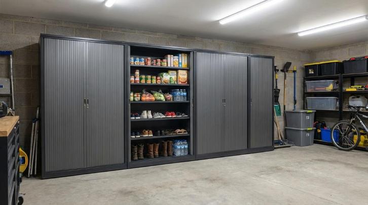 Archiefkasten | Roldeurkasten 196x120x45cm 5 Legborden, Huis en Inrichting, Kasten | Roldeurkasten en Archiefkasten, Zo goed als nieuw