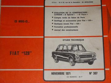 revue technique fiat 128 de 1969-1972 beschikbaar voor biedingen