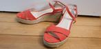 NIEUW artikel : Espadrilles met sleehak koraal - P 37, Kleding | Dames, Schoenen, Espadrilles, Overige kleuren, Nieuw, Ophalen of Verzenden