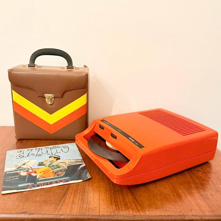 VINTAGE PLATENSPELER LANSAY BUGGY PENNY DESIGN PLATENSLIKKER, Audio, Tv en Foto, Platenspelers, Gebruikt, Platenspeler, Overige merken