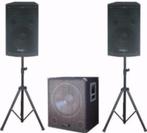 Active zang/disco set 2,1 subwoofer 2 x top speakers CUBE151, Enlèvement ou Envoi, Subwoofer, Neuf