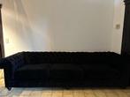 Chesterfield zetel 260cm, Huis en Inrichting, Ophalen, 250 tot 300 cm, Rechte bank, Stof