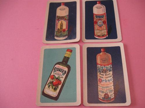 4 oude losse speelkaarten Orbec , Gent (188), Collections, Cartes à jouer, Jokers & Jeux des sept familles, Comme neuf, Carte(s) à jouer
