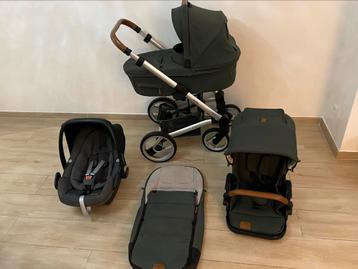 Mutsy nio Green 3-in-1 kinderwagen Compleet Set  beschikbaar voor biedingen