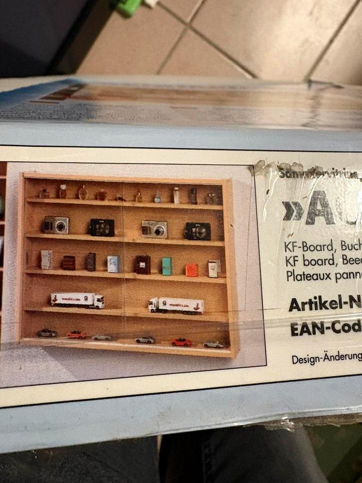 WANDVITRINE OM OP TE HANGEN - NIEUWE VITRINEKAST, Huis en Inrichting, Kasten | Vitrinekasten, Nieuw, Grenenhout, Ophalen of Verzenden