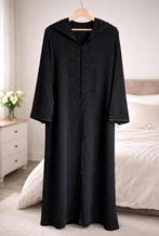 Zwarte Abaya met fijne borduursels - Maat XL/XXL, Enlèvement, Comme neuf