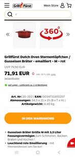 Grill Furst gietijzeren pot met deksel, Huis en Inrichting, Ophalen