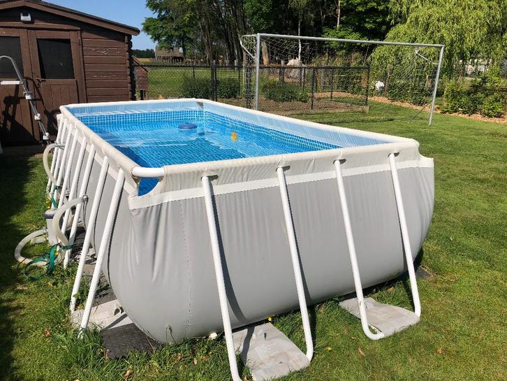 Intex Prism Frame zwembad 400 x 200 x 100 cm, Tuin en Terras, Zwembaden, Zo goed als nieuw, Opzetzwembad, 80 tot 120 cm, 400 cm of meer