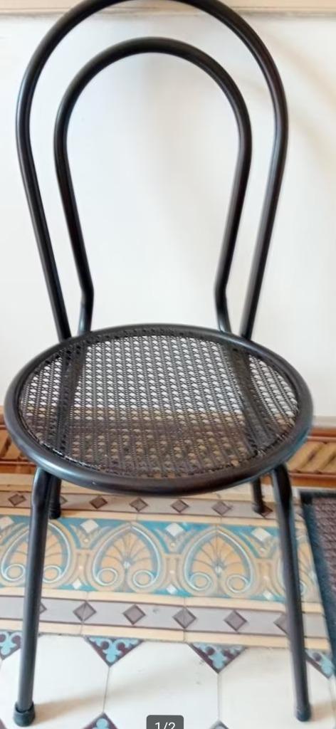 Sterke lichte stoelen (keuken, kantoor, hal) Diam40 H95cm, Antiek en Kunst, Antiek | Meubels | Stoelen en Sofa's, Ophalen of Verzenden