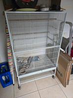 Vogelkooi €80, Dieren en Toebehoren, Ophalen, Gebruikt, Aluminium, Vogelkooi