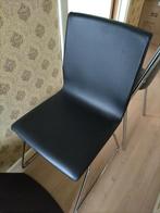 Ikea Lillanas zwart leder x4. Eetkamer stoelen., Huis en Inrichting, Ophalen, Zo goed als nieuw, Zwart