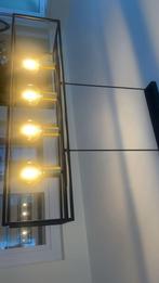 Zwarte stalen lampen, Huis en Inrichting, Lampen | Plafondlampen, Ophalen, Zo goed als nieuw