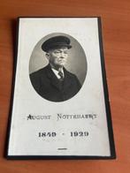 Rouwkaart A. Nottebaert  Autryve 1849 + Avelghem 1929, Verzamelen, Bidprentjes en Rouwkaarten, Verzenden, Rouwkaart