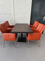 Eettafel met 4 stoelen Bert Plantagie, Huis en Inrichting, Tafels | Eettafels, Ophalen, Gebruikt, 100 tot 150 cm, Eikenhout