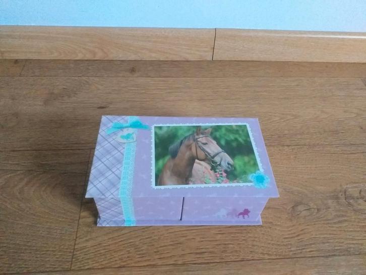 Juwelendoosje paard Depesche met spiegel, zeer goede staat, Handtassen en Accessoires, Kindersieraden, Zo goed als nieuw, Overige typen
