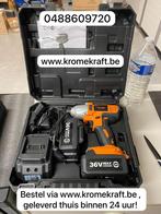 NIEUW Slagmoersleutel 36 Volt 2 Battijeren PROMO, Ophalen of Verzenden, Zo goed als nieuw, Boormachine