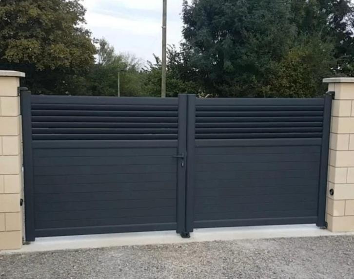 draaipoort aluminium, Tuin en Terras, Tuinpoorten, Nieuw, Draaipoort, Aluminium, 150 tot 200 cm, 200 cm of meer, Ophalen