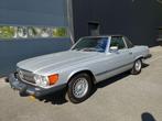 Mercedes-Benz SL-Klasse 380 V8. SUPER STAAT. (automatique), Autos, Oldtimers & Ancêtres, Cuir, Argent ou Gris, Achat, Noir