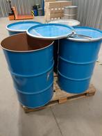 Vaten met deksel. 200 liter, 150 litres ou plus, Enlèvement, Utilisé, Métal