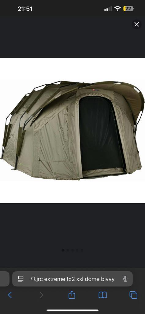 JRC Extreme TX2 Dome 2-Man XXL, Watersport en Boten, Hengelsport | Karpervissen, Zo goed als nieuw, Complete set, Ophalen