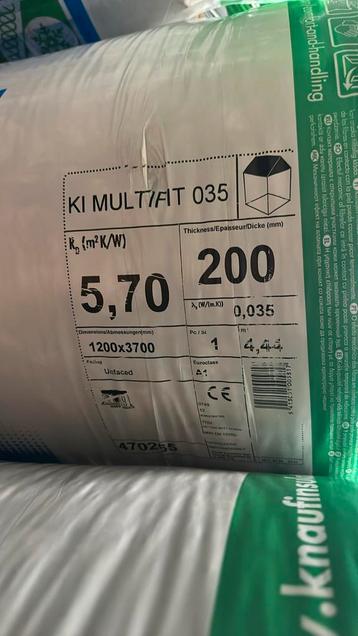 Knauf insulation with Ecose - 58m2 - 200 mm - 5,70m k/w beschikbaar voor biedingen