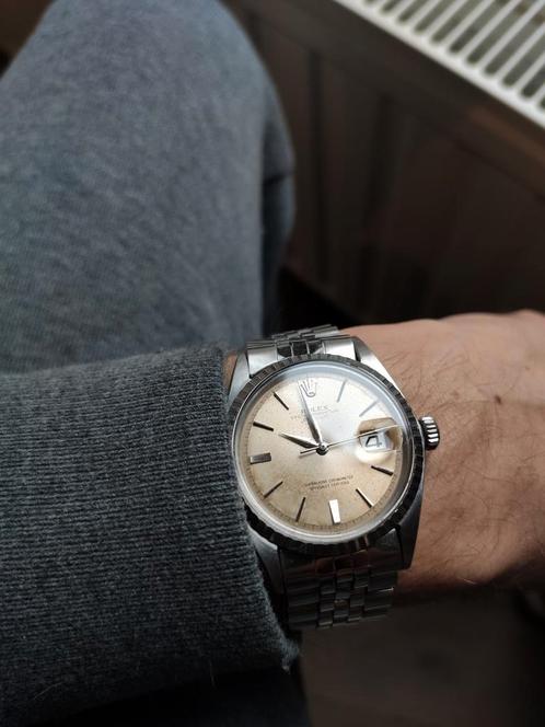 Rolex Datejust 36 1603 uit 1965 met gedateerde Jubilee-band!, Handtassen en Accessoires, Horloges | Heren, Gebruikt, Polshorloge